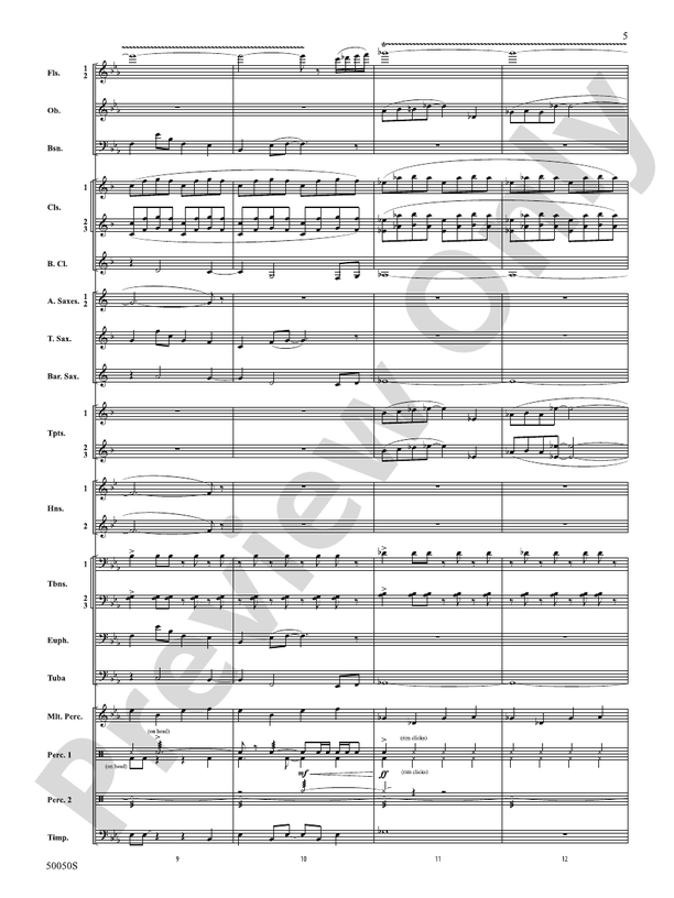With Eyes Turned Skyward - Concert Band Conductor Score & Parts (Digital Download)