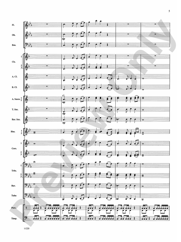 In My Blood - Concert Band Conductor Score & Parts (Digital Download)