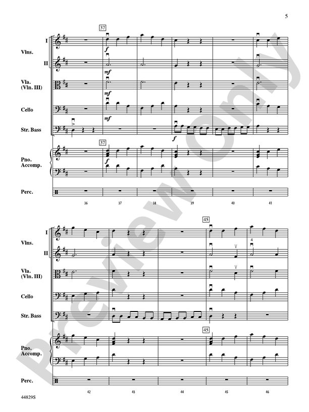 Uno, Dos, Bass! - String Orchestra Conductor Score & Parts (Digital Download)