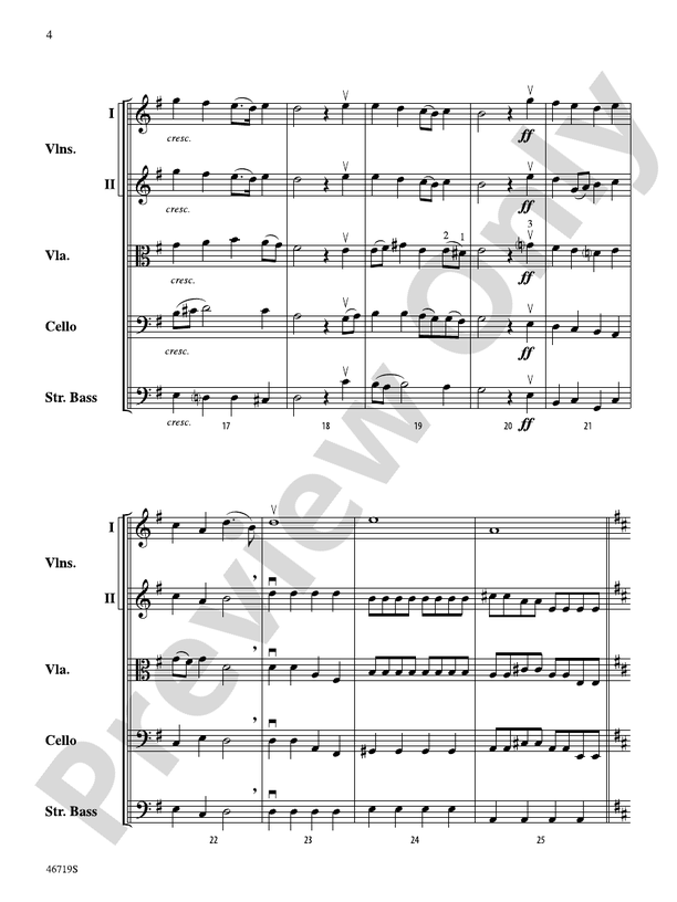 Symphony No. 5 - String Orchestra Conductor Score & Parts (Digital Download)