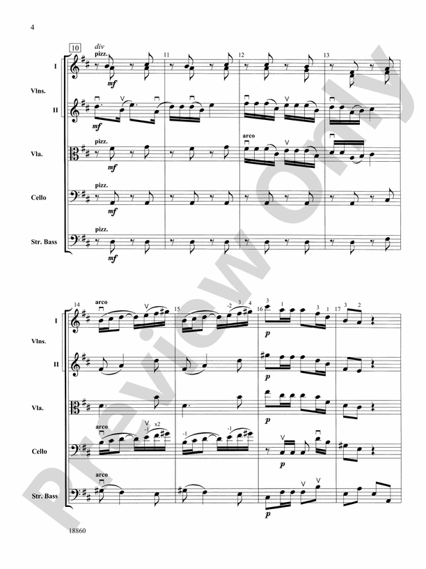 Ballet from Petite Suite – String Orchestra Conductor Score & Parts (Digital Download)