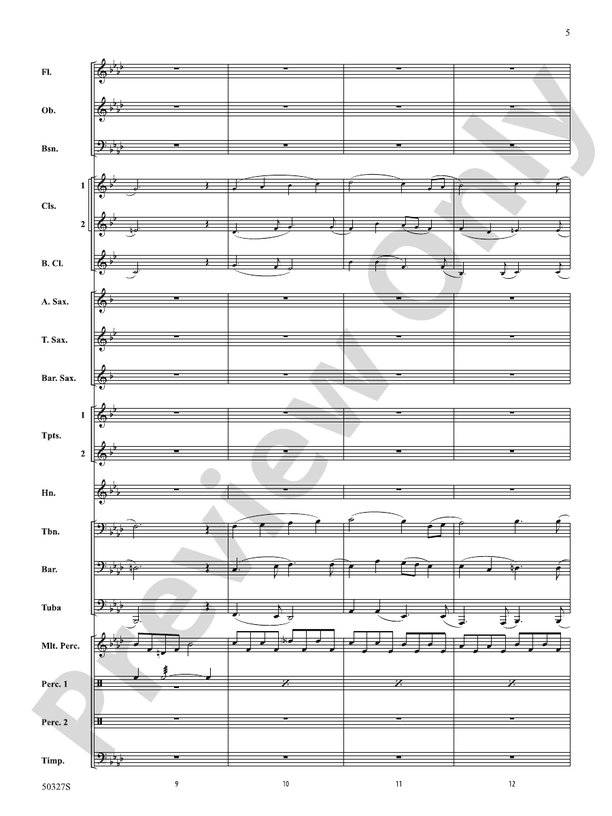 Reflections and Furies - Concert Band Conductor Score & Parts (Digital Download)