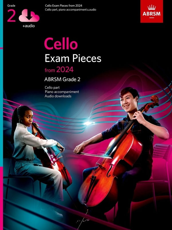 ABRSM Cello from 2024 Grade 2 Cello/Piano/Online Audio - ABRSM ABRSM 9781786015761