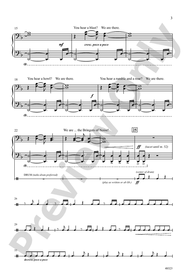 Bringers of Noise – SA Choral Octavo (Digital Download)