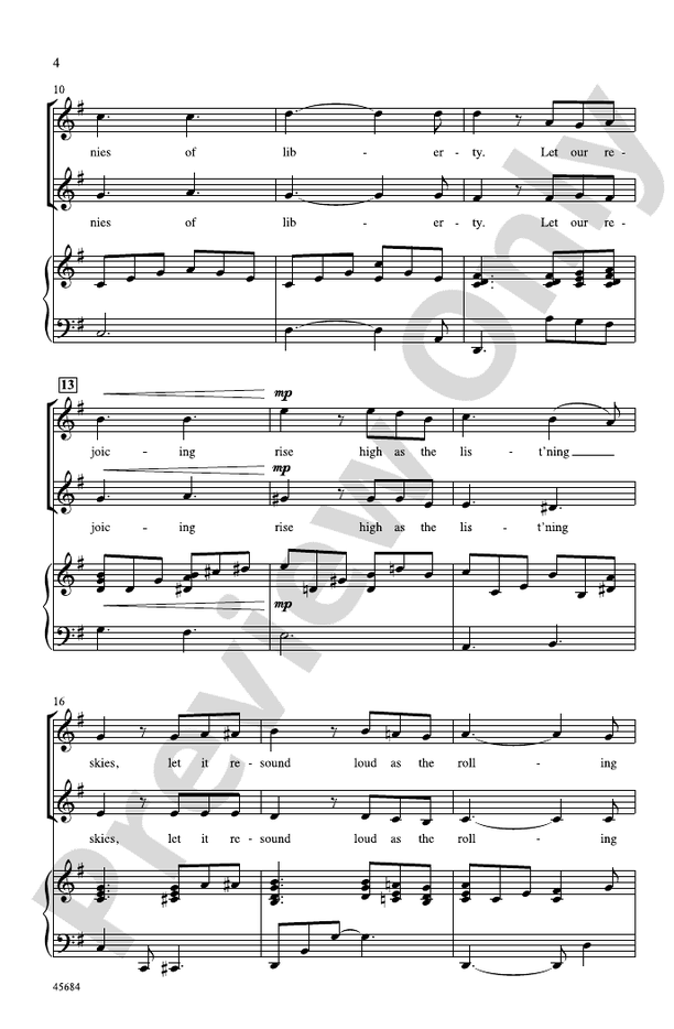 Lift Every Voice and Sing – 2-Part Choral Octavo (Digital Download)