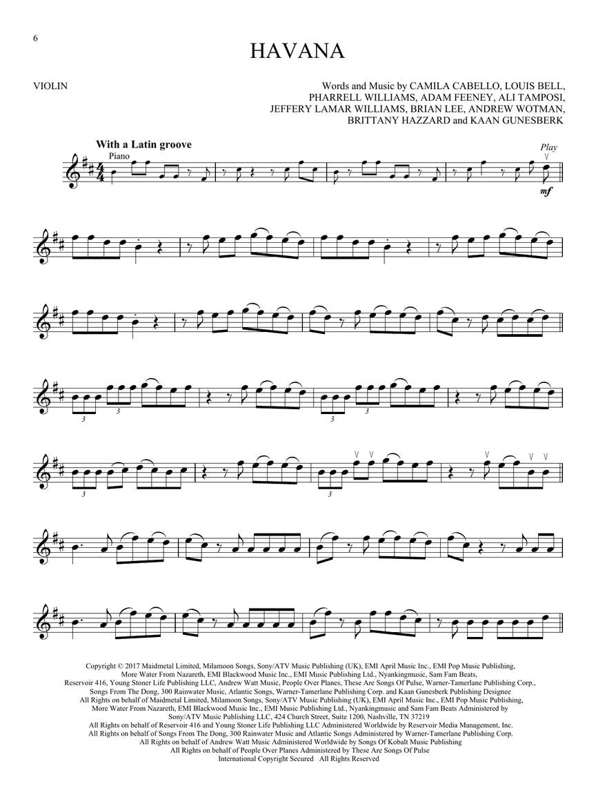 12 Hot Singles - Violin/Audio Access Online Hal Leonard 298583