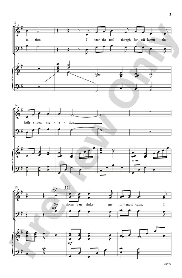 How Can I Keep from Singing? - Arr. Andy Beck – SAB (Digital Download)