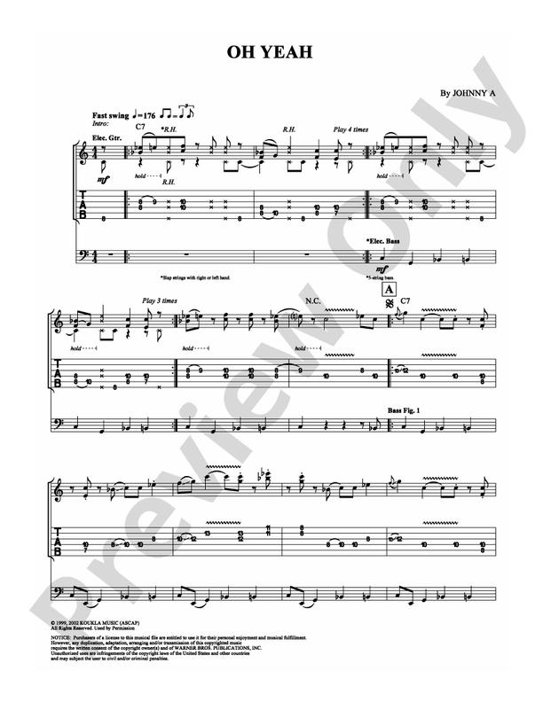 Oh Yeah - Guitar TAB (Digital Download)