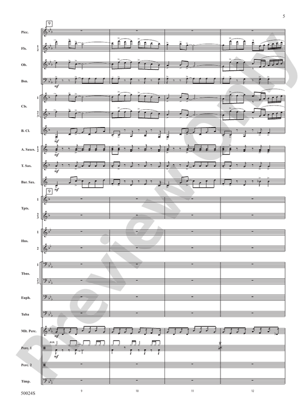 A Beacon of Light - Concert Band Conductor Score & Parts (Digital Download)