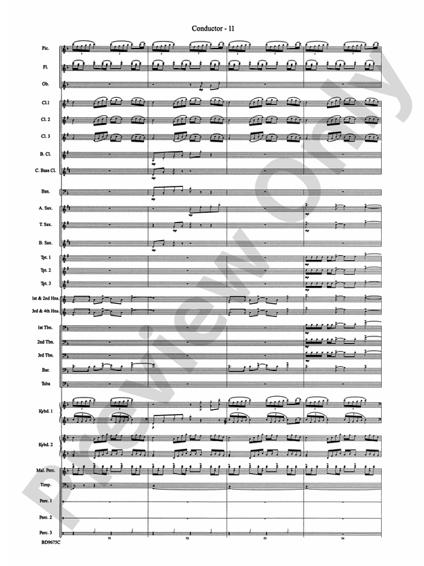 Twelve Seconds to the Moon - Concert Band Conductor Score & Parts (Digital Download)