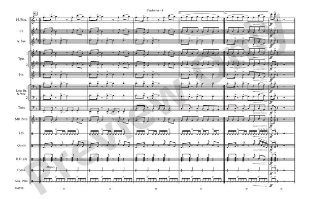 Baby – Marching Band Conductor Score & Parts (Digital Download)