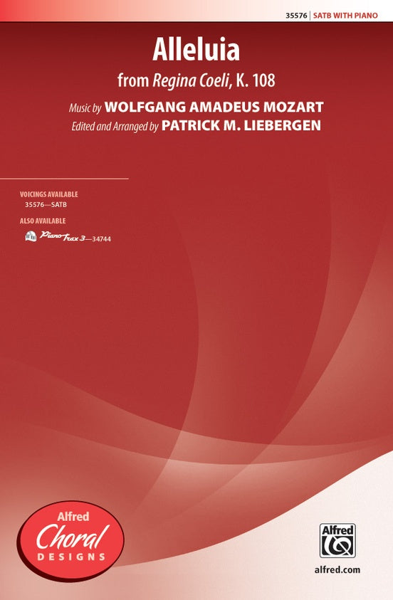 Alleluia (from Regina Coeli, K. 108) - SATB Choral Octavo (Digital Download)