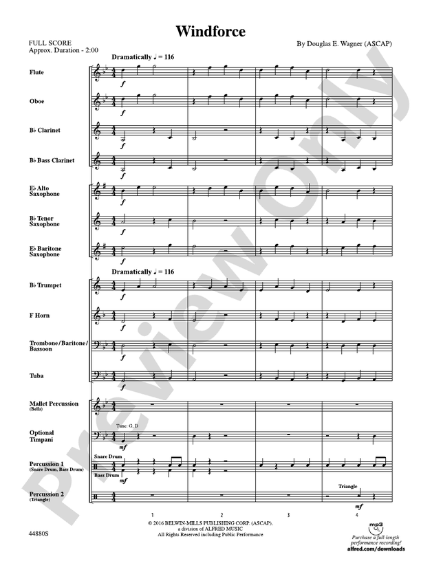 Windforce - Concert Band Conductor Score & Parts (Digital Download)