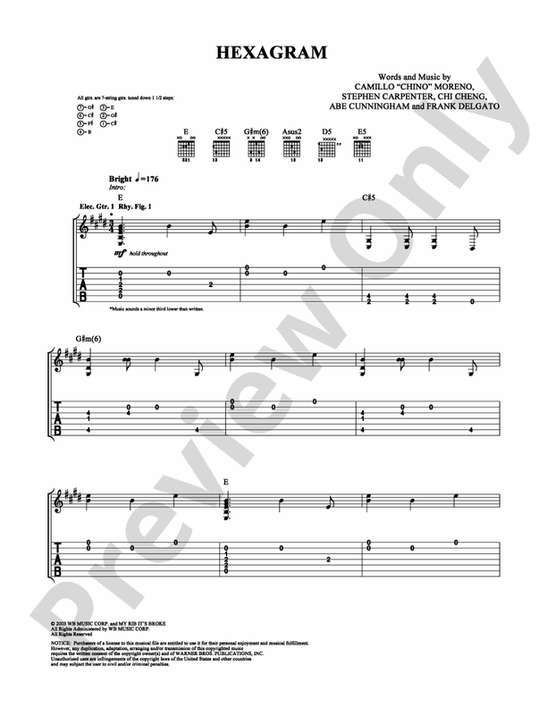 Hexagram - Guitar TAB (Digital Download)