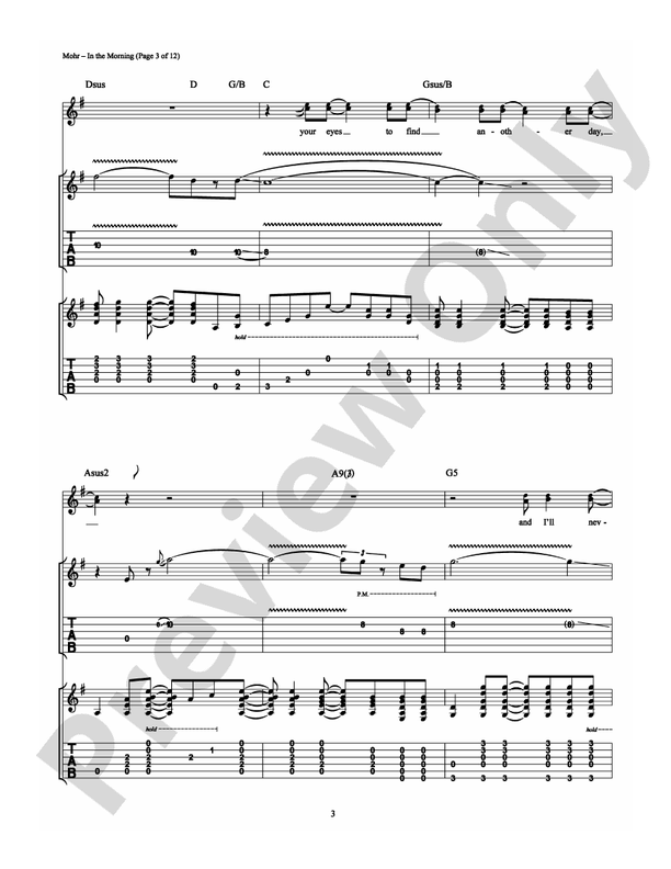 In the Morning - Guitar TAB (Digital Download)