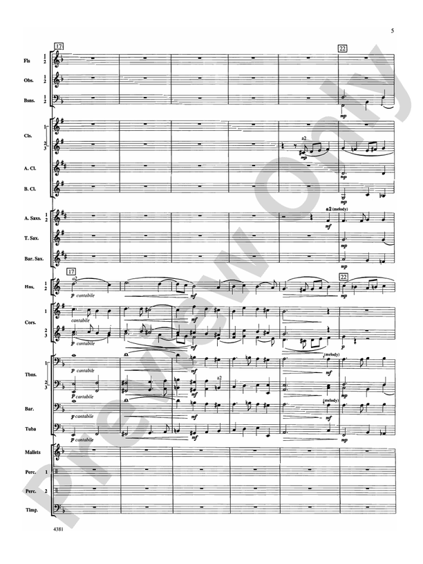 Variations on a Nautical Hymn - Concert Band Conductor Score & Parts (Digital Download)