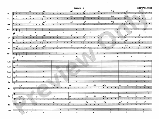 Ya Gotta Try ... Harder - Jazz Ensemble Conductor Score & Parts (Digital Download)