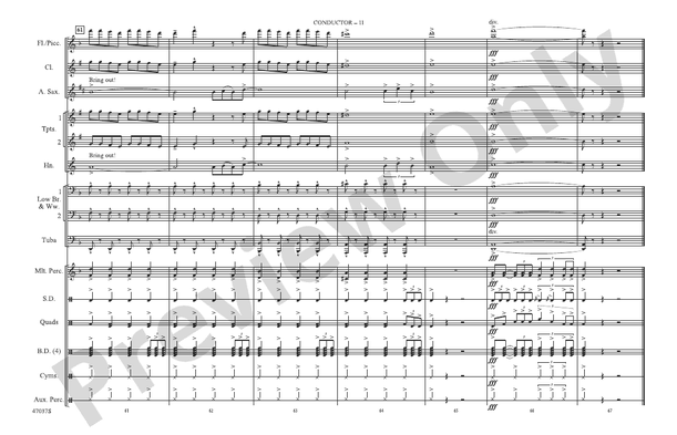 Believer – Marching Band Conductor Score & Parts (Digital Download)