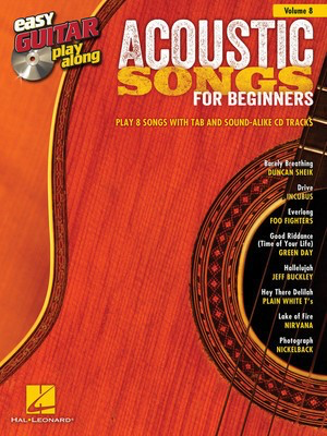 Acoustic Songs for Beginners - Easy Guitar Play-Along Volume 8 - Guitar Hal Leonard Easy Guitar TAB /CD