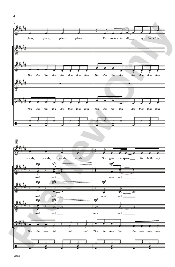 Dynamite – SATB divisi, a cappella Choral Octavo (Digital Download)