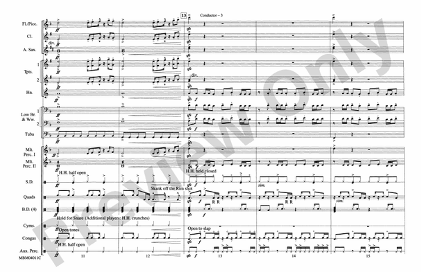 Crazy in Love (Arr. Ralph Ford) – Marching Band Conductor Score & Parts (Digital Download)