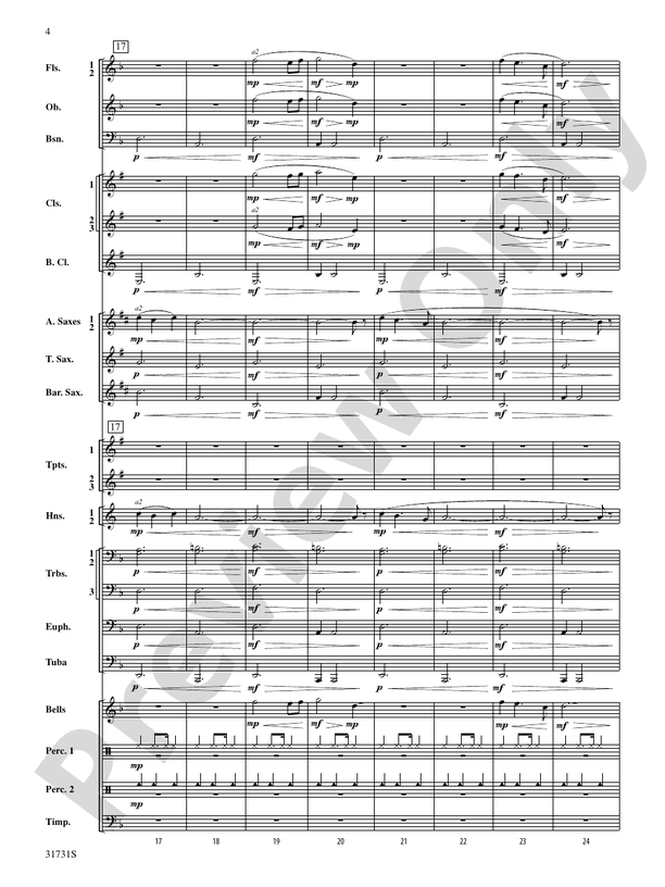 Bell Carol a la Big Band - Concert Band Conductor Score & Parts (Digital Download)