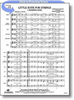 Little Suite for Strings - Cornelius Gurlitt - Robert D. McCashin FJH Music Company Score/Parts