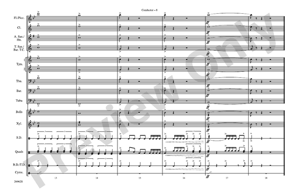 Classic Teasers and Pleasers – Marching Band Conductor Score & Parts (Digital Download)