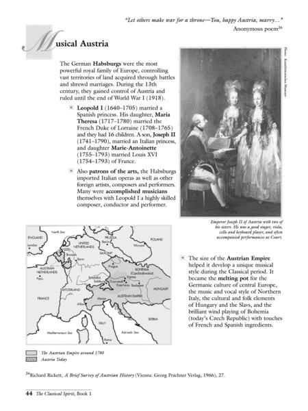 The Classical Spirit 1750-1820 Book 1 Book/CD