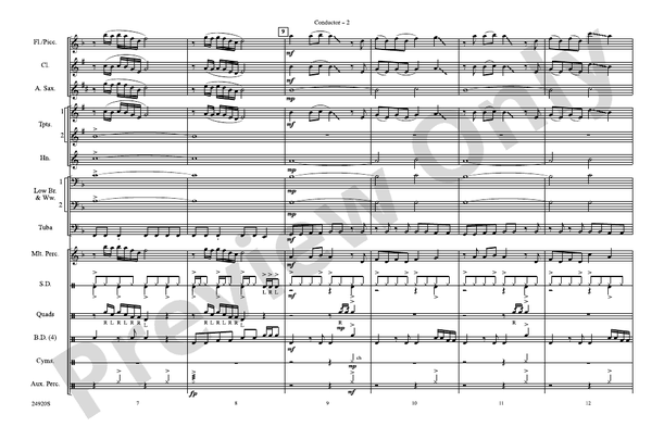 Do Ya Think I'm Sexy? – Marching Band Conductor Score & Parts (Digital Download)