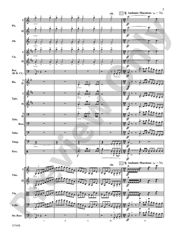 Poeme Symphonique "Les Preludes" – Full Orchestra Conductor Score & Parts (Digital Download)