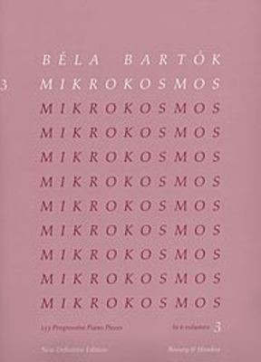 Bartok - Mikrokosmos 153 Progressive Piano Pieces Volume 3 - Piano Boosey & Hawkes 48011050