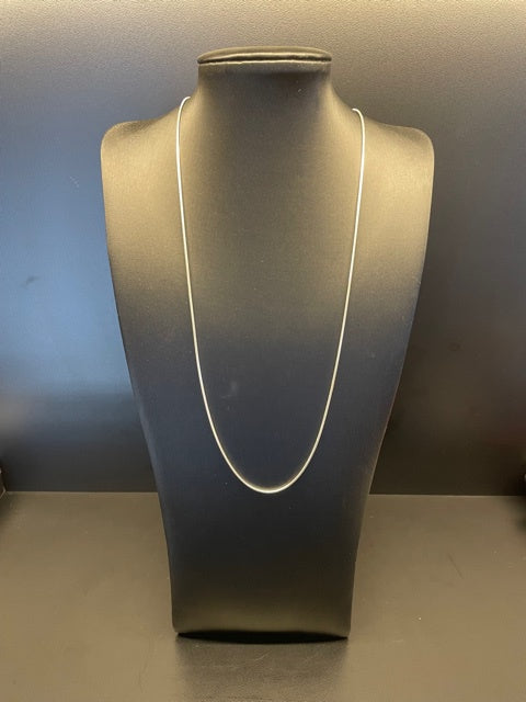 Silver Snake Chain Necklace.