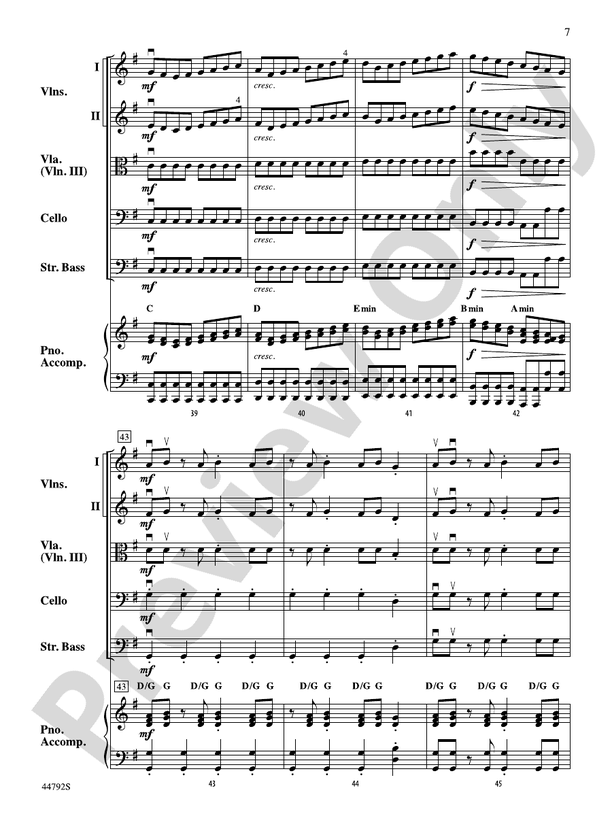 Wind Dancer - String Orchestra Conductor Score & Parts (Digital Download)