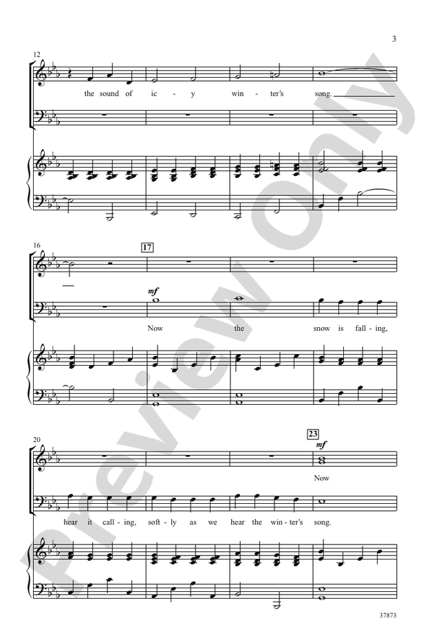 Eine Kleine Winter's Song – 3-Part Mixed Choral Octavo (Digital Download)