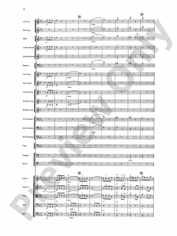 Beethoven's Symphony No. 5, 1st Movement – Full Orchestra Conductor Score & Parts (Digital Download)