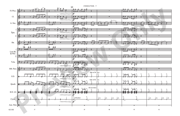Funkytown – Marching Band Conductor Score & Parts (Digital Download)