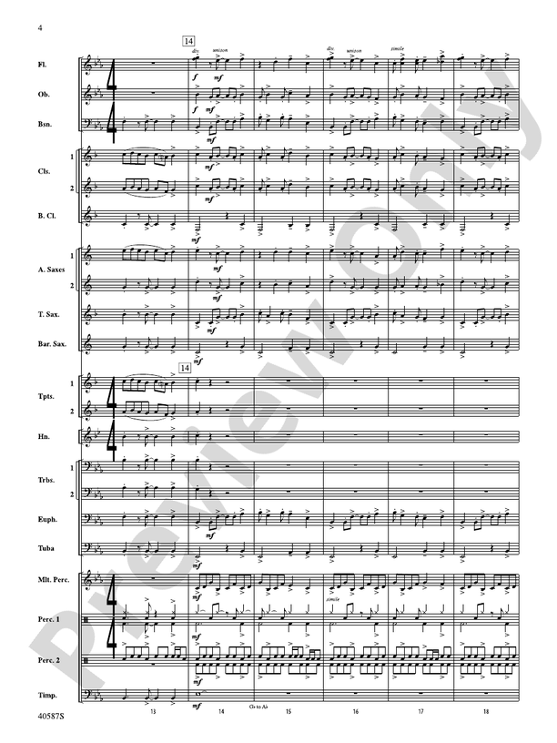 Rondo Picoso - Concert Band Conductor Score & Parts (Digital Download)
