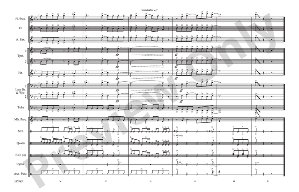 She'd Be California – Marching Band Conductor Score & Parts (Digital Download)
