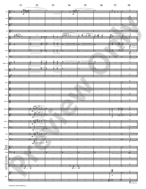 Shadows of the Pyramids - Concert Band Conductor Score & Parts (Digital Download)