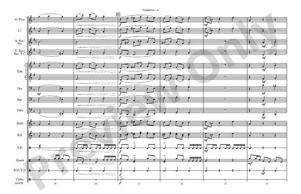 Promenade – Marching Band Conductor Score & Parts (Digital Download)