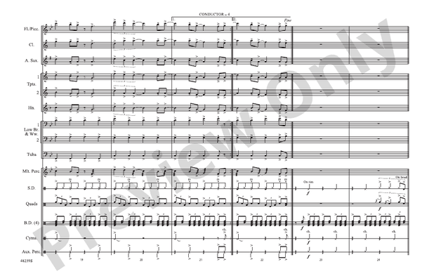 Live in the Moment – Marching Band Conductor Score & Parts (Digital Download)