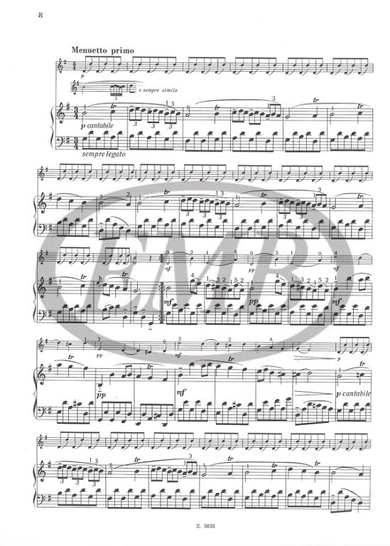 Mozart - Early Sonatas Volume 1 - Violin/Piano Accompaniment EMB Z3635