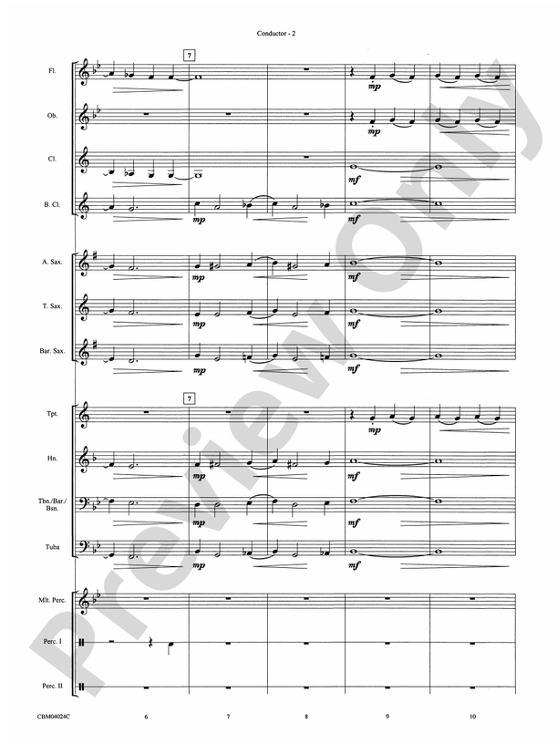 Rhapsody in Blue - Concert Band Conductor Score & Parts (Digital Download)