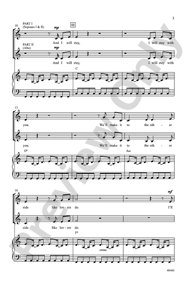 Don't Give Up on Me – 2-Part / SSA Choral Octavo (Digital Download)