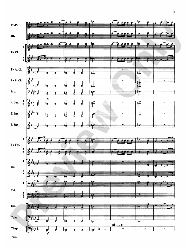 Fantasy on Themes from Tchaikovsky - Concert Band Conductor Score & Parts (Digital Download)