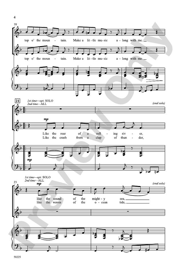 Make a Little Music - 2 Part Treble Choral Octavo (Digital Download)
