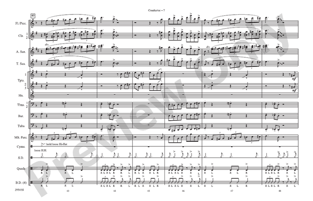 Sing Sang Sung – Marching Band Conductor Score & Parts (Digital Download)