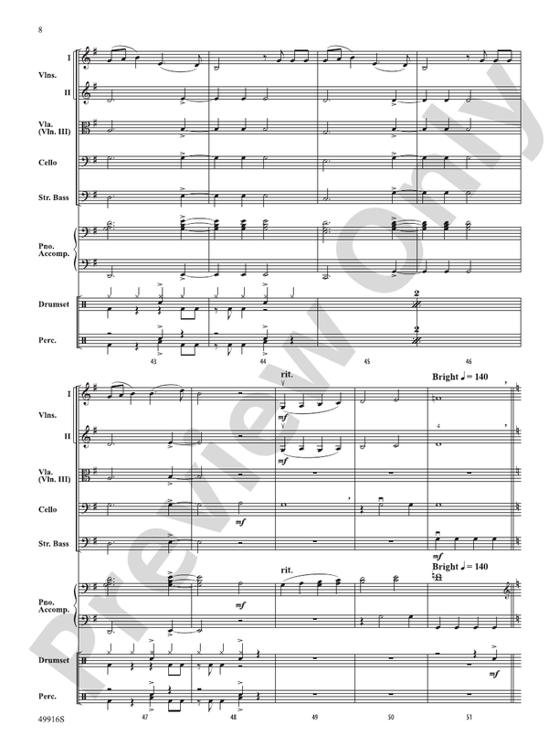 A Taylor Swift Duo - String Orchestra Conductor Score & Parts (Digital Download)