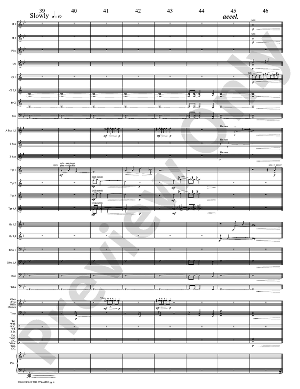 Shadows of the Pyramids - Concert Band Conductor Score & Parts (Digital Download)